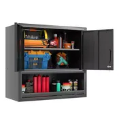 Armoire murale en acier de 30 po avec portes verrouillables et étagère réglable