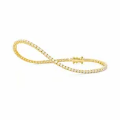 1.50ct Classic Diamond Stackable Tennis Bracelet - Yellow Gold