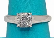 Tiffany & Co. Lucida Solitaire Diamond 1.07 Carat Plat Ring —   DeWitt's Diamond & Gold Exchange