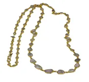 Sliced Diamond Necklace