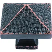Atlas Homewares 2237-VB Length 1-1/4in (32mm) American Arts & Crafts Venetian Bronze Square Knob