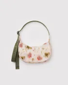Abstract Floral - Small Nylon Crescent Bag