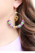 Carnival Queen Beaded Hoops