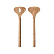 Alfredo Oak Wood Salad Servers