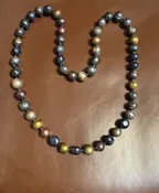 26″ Earthy Colored Pearl Necklace/So Grounded