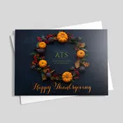Appreciation Wreath Thanksgving Card