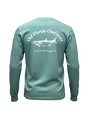 OFO Long Sleeve Logo T-Shirt in Seafoam/white