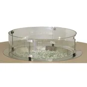 20” Round Glass Wind Guard