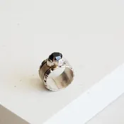Raw Garnett Ring — Kimberly Rider Interiors