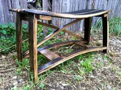 Bourbon Barrel Saddle Bench