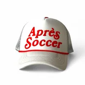 Après Soccer White & Red Foam Trucker Cap