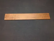 Fingerboard HONEY Roasted Curly Maple  Fretboard  Flame FB709flatroast.300x3x20