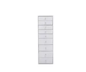 9-Drawer Makeup Vanity Storage Unit - White