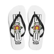 Camo 303 White Flip-Flops