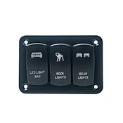 3 Switch Rocker Panel | Rock Lights | Light Bar | Rear Lights