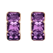 Amethyst Huggie Earring