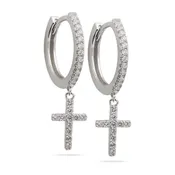 BRANDI - Cross Huggie Earring