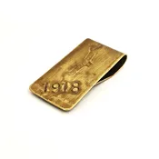 Great War French Shell Casing Money Clip -  1918 - Brass — MakeShift