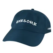 3D AWESOME Hat Nylon Dad Cap - Teal White