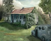 Along Bayou Road Art Print