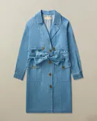 Amelie Trench Coat in Tencel Cotton Blend