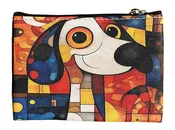 22Tote 50520NP NOSEY PARKER Multicolor Dog Coin Purse
