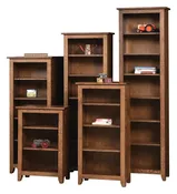48″ Rustic Oak Bookcase