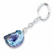 Agate Geode Keychain