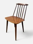 1969 DANISH MODERN SPINDLE BACK SIDE CHAIR — Hook Props