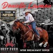 Danielle Lowman NFR Saddle Pad