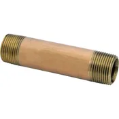 Anderson Metals 1 In. x 5 In. Red Brass Nipple