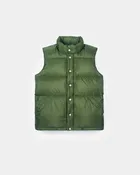 Down Italian Vest - Ripstop Nylon - Green