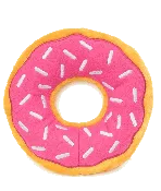 Donut Squeaky Dog Toy