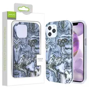 Airium Frame Hybrid Case for Apple iPhone 12 Pro Max - Grey Stone Marbling Grey