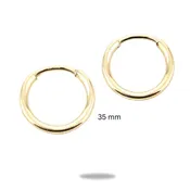 14K Gold Filled 35mm Bold Statement Hoop Earrings