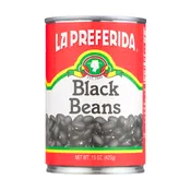 Canned Black Beans, 15oz | La Preferida