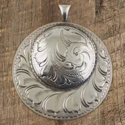 1 1/2″ Double Concho Pendant