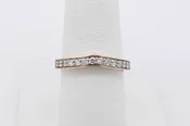 0.14cttw Diamond Band Ring In 14k Yellow Gold 3.1 Grams Size 7 Eb0726oxzsa