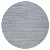 10'1"x10'1" Gray Wool Hand Loomed Modern Striae Design Round Oriental Rug R65563