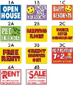Amenity, Rent, For Lease Signs Grp F