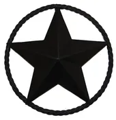 12" Steel Star with Rope Ring