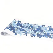 Bar Harbor Hydrangea 12' Paper Table Runner - All Over Blue