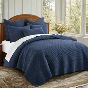 Ballou Quilt Set Navy