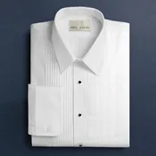 1/4" Pleated Laydown Collar Tux Shirt