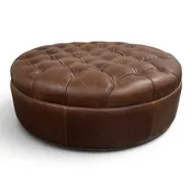 52" Round Studio Ottoman