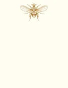 Alexa Pulitzer Queen Bee Note Card with Plain Envelope