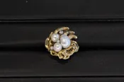 14 Karat Yellow Gold Fresh Water Pearl Ring — OleTowne Jewelers