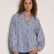 APRICOT Emroidered Hearts Stripe Shirt