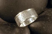 Sterling Silver 10 mm Textured Spinning Ring — Designs By S&R