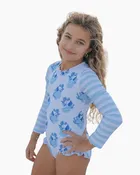 1PC BLOCK PRINT RASH SUIT